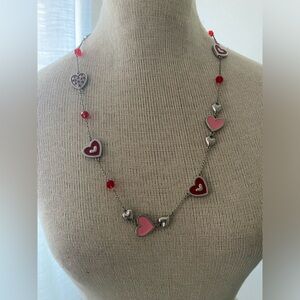 ⭐️Willabee and Valentines charm necklace NWOT